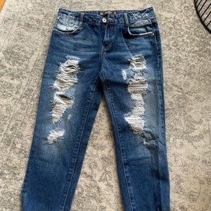Zara distressed jeans